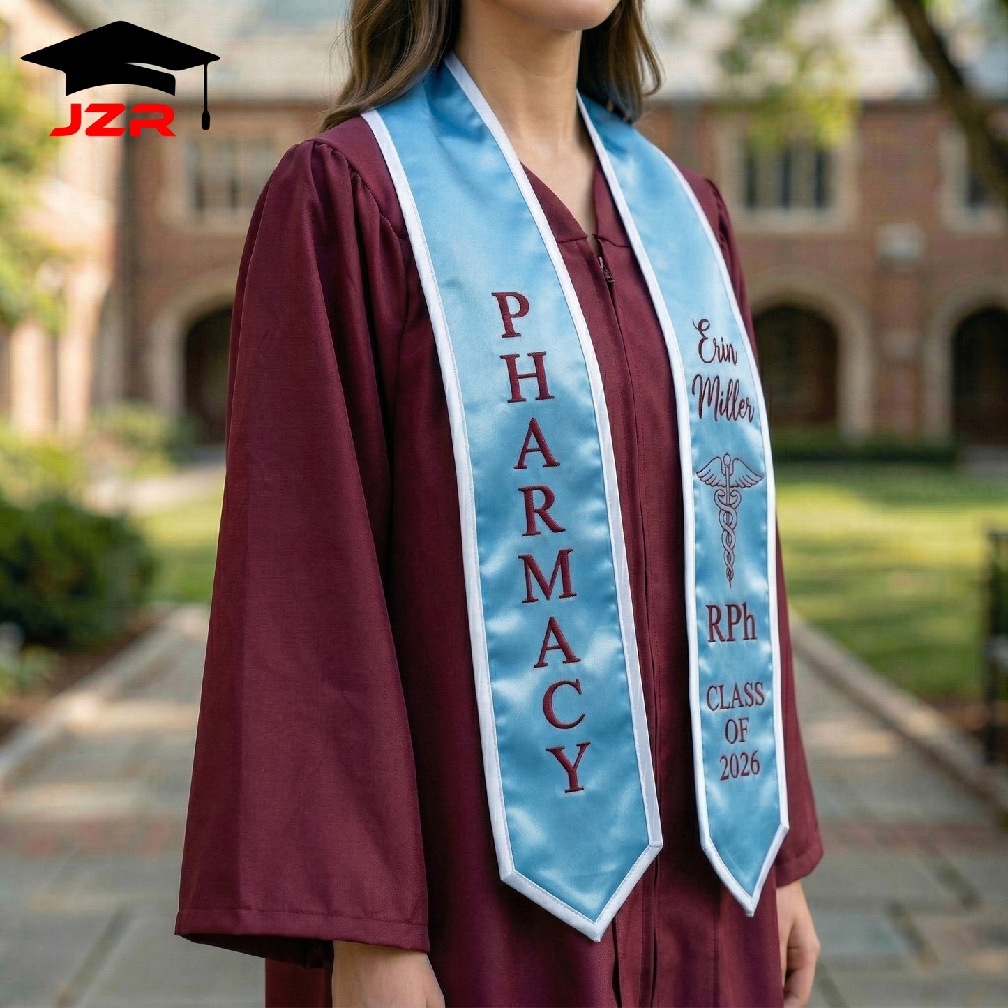 Direct Manufacturer Grad Sash Custom Print & Embroidery Graduation Ceremony Accessory