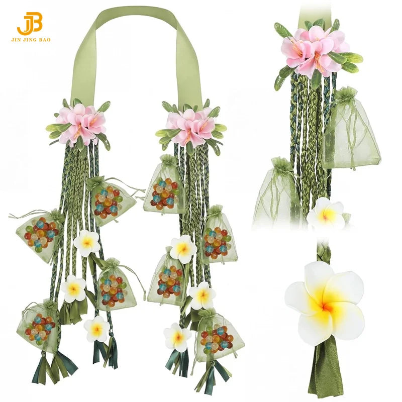 70 Inch Hawaiian Graduation Candy Lei Class of 2026 with Sachet Bags Graduation Lei for Grad Senior High College School Gift