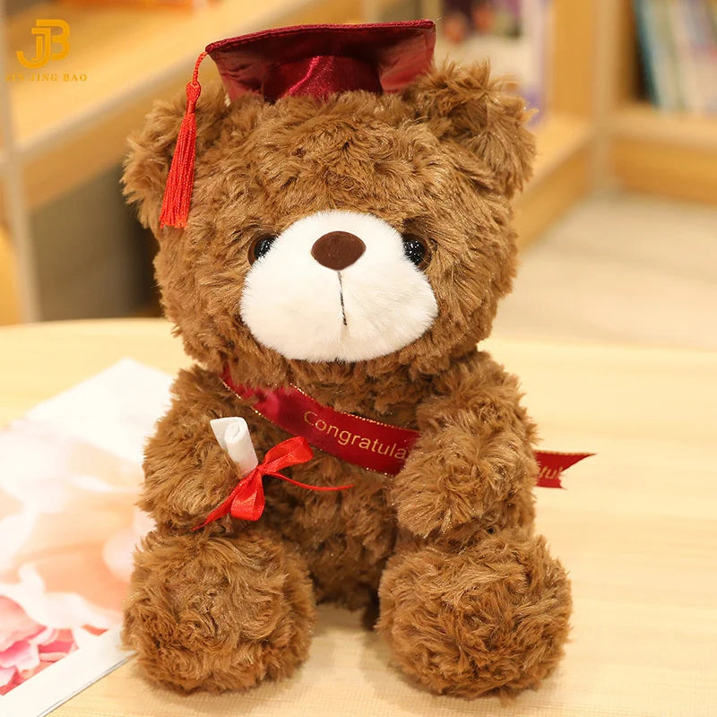 Wholesale Custom Cute Soft School Graduation Gifts Stuffed Plush Teddy Bear Toys