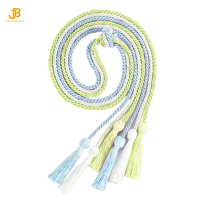 2025 Graduation Honor Cords Bulk Wholesale Honor Cord for Grad Days Custom Single Two Colors With Tassel
