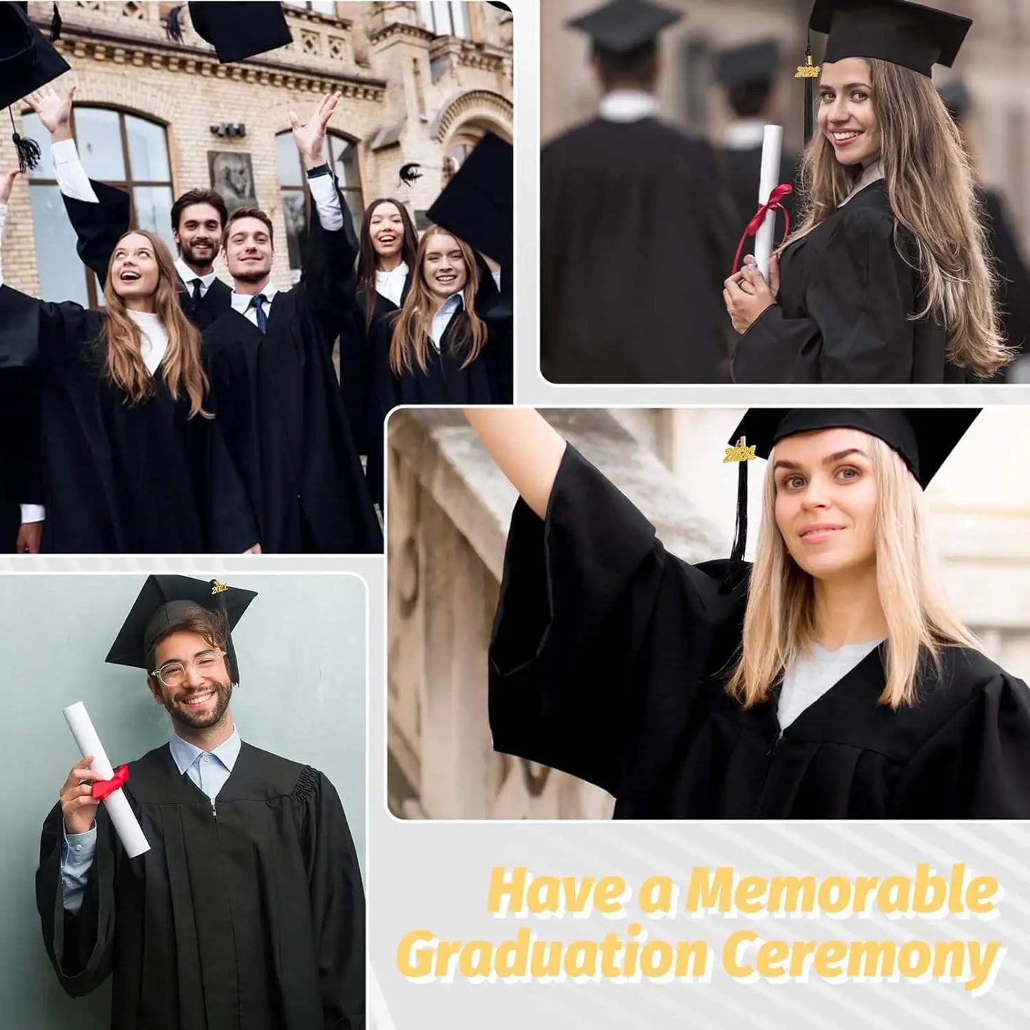 Wholesale Matte Black Graduation Robe 2026 Tassel Stole Honor Cord High School Bachelor Black Gown University Dress