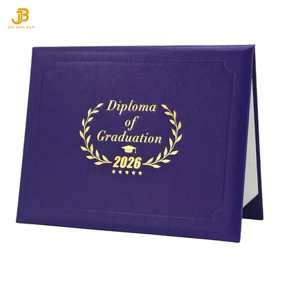 Graduation Diploma Cover Class of 2026 for 8.5x11 Certificate Holder Grain Leather