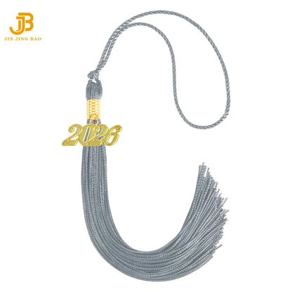 Wholesale Graduation Tassel 2026 Solid Color With Gold Tassel Charm for Graduation Cap Decorations