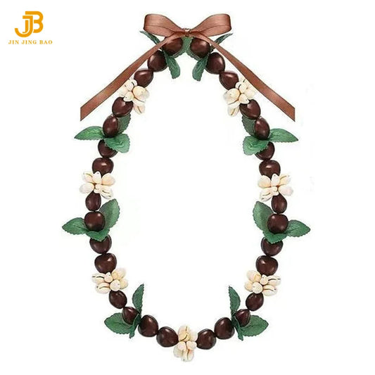 2026 Graduation Ceremony Hawaiian Lei Kukui Nut Honor Cord High Quality Academic Graduation Garland Necklace