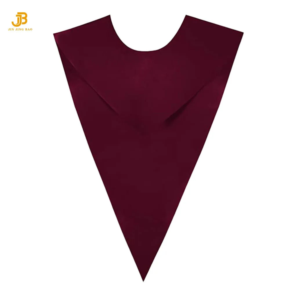 Factory Supply Unisex Fashion Choir Stole for Adults Church Solid Color Satin