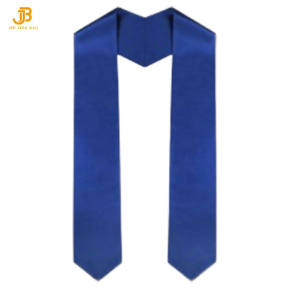 100% Polyester Satin Finish Red Color Plain Satin Graduation Honor Stoles or Sashes