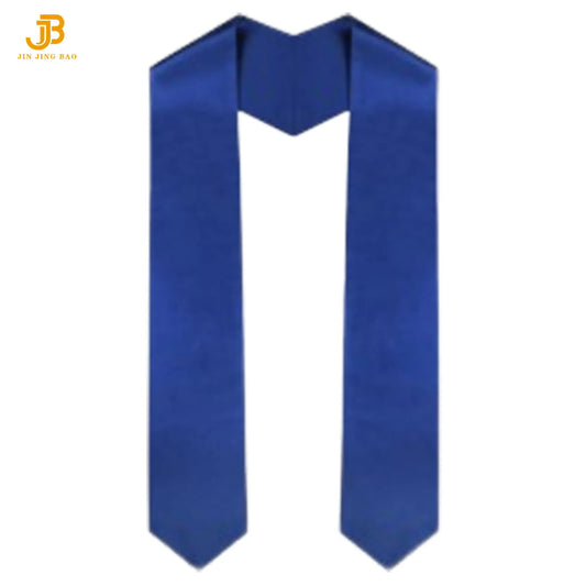 100% Polyester Satin Finish Red Color Plain Satin Graduation Honor Stoles or Sashes
