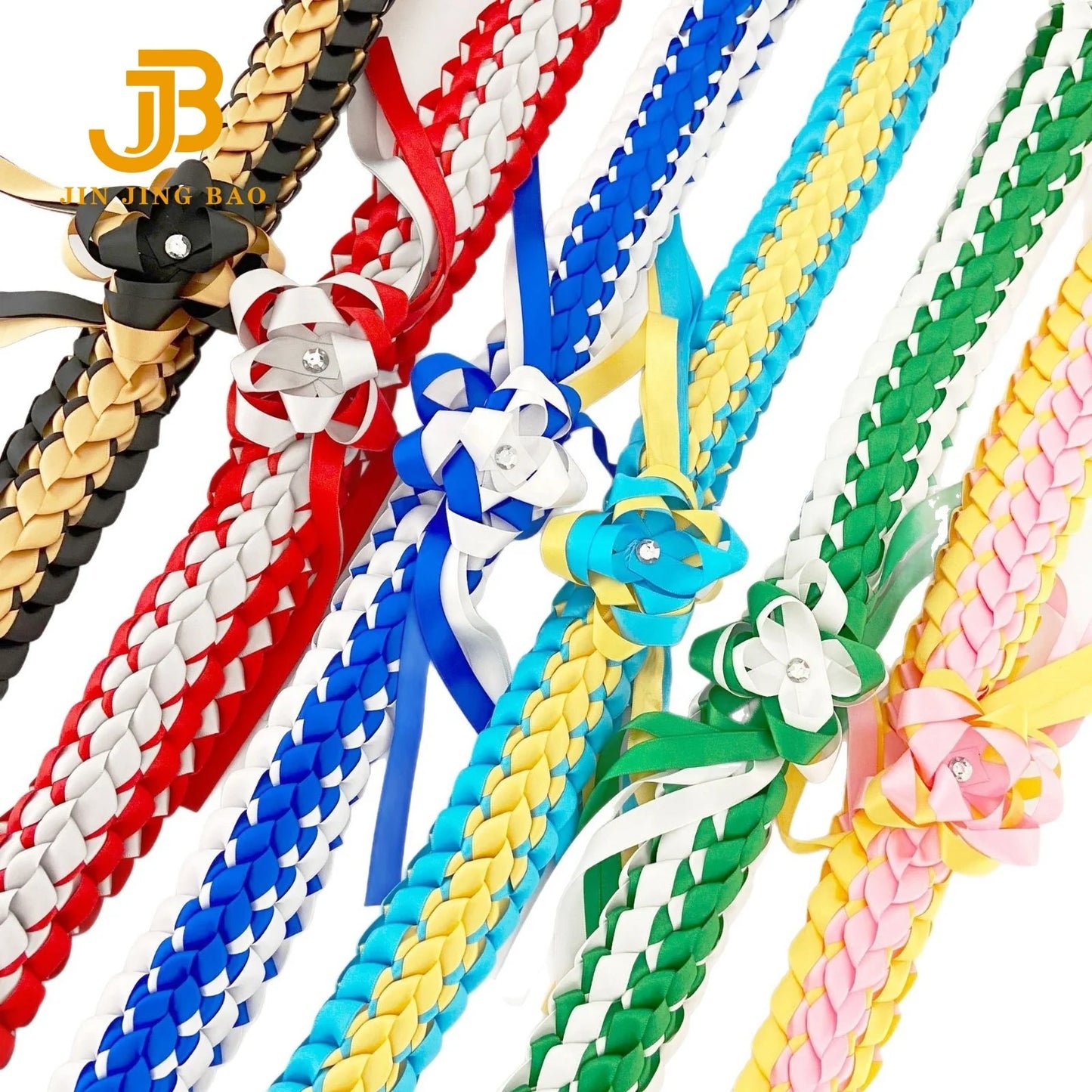 Wholesale Unisex Graduation Ribbon Lei Necklace Honor Cord Braided Design Polyester Material-2026 Graduation Gift Party