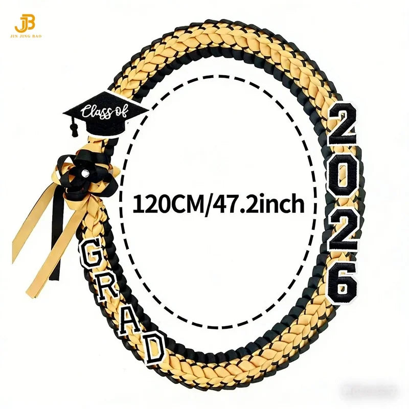 Hot Sale Graduation Leis for College High School Party Favor - Class of 2026 Gorgeous Graduation Ribbon Lei Necklace