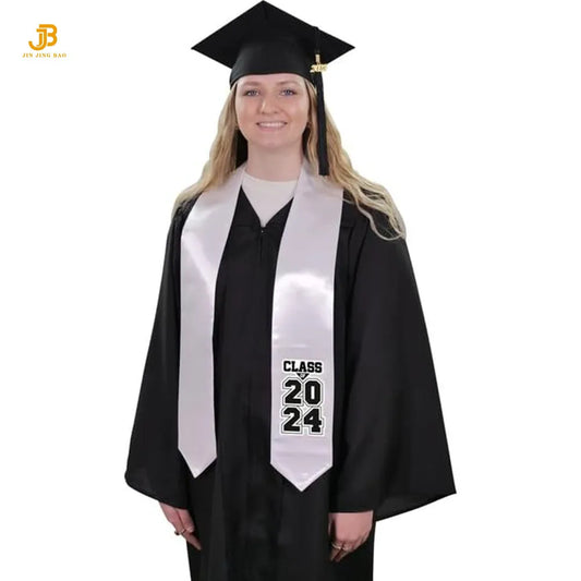 Customized Cheap Flag Satin Adult Student Graduation Sash Fashion Accessories for Ceremony Stole