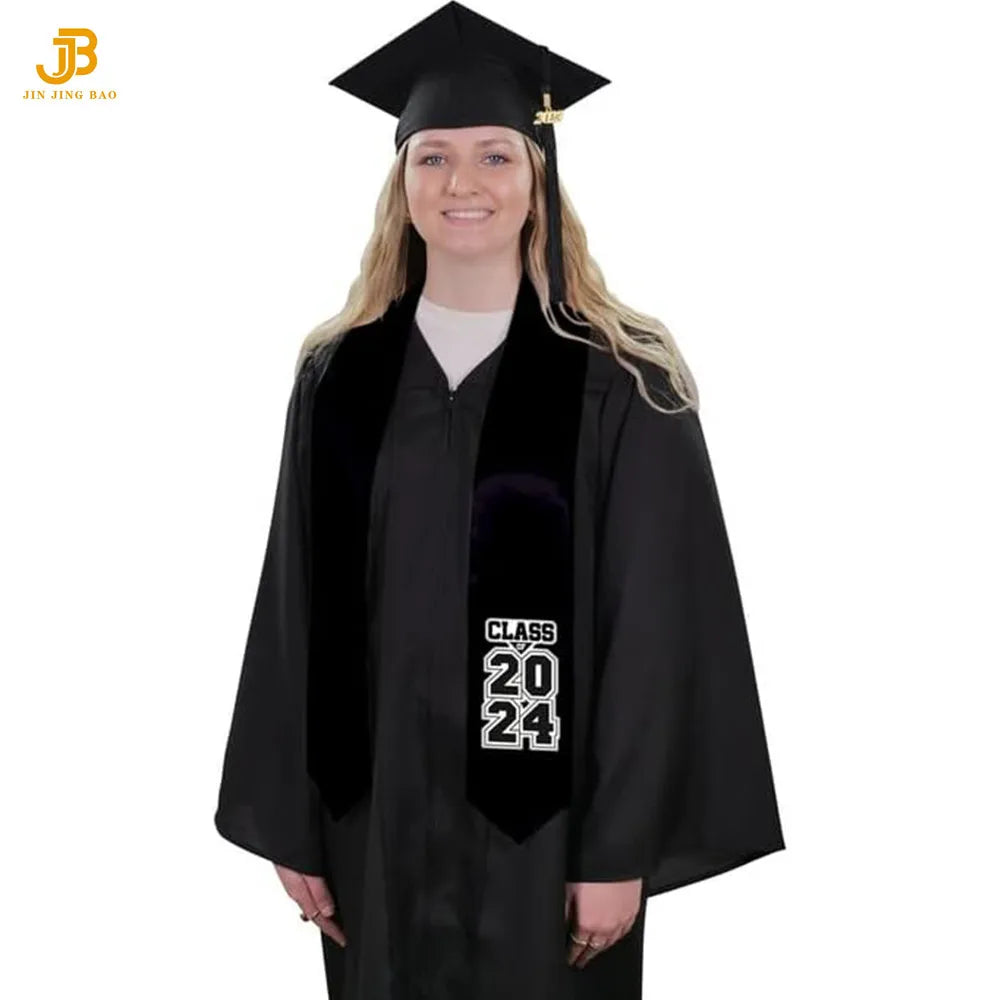 Customized Cheap Flag Satin Adult Student Graduation Sash Fashion Accessories for Ceremony Stole