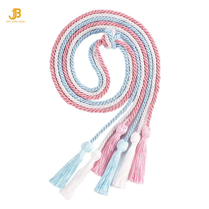2025 Graduation Honor Cords Bulk Wholesale Honor Cord for Grad Days Custom Single Two Colors With Tassel