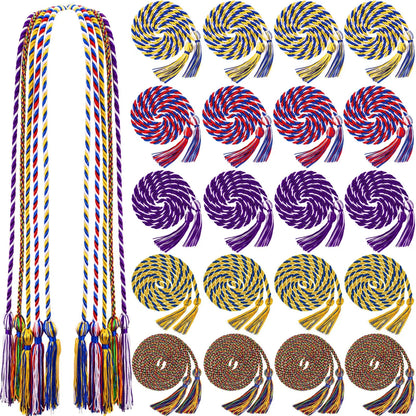 Wholesale in Stock High Quality Graduation Honor Ropes Cords Single and Two Mix Colors Honor Tassel Cord