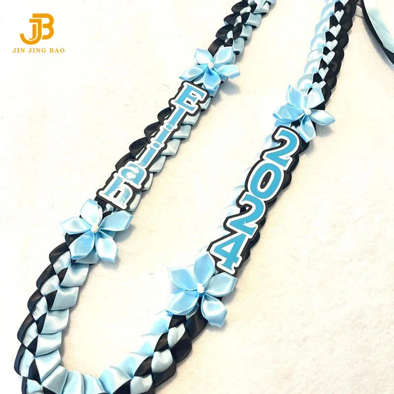 2025 New Graduation Lei Features 4 Floral Decorations Graduation Ceremonies and Parties Graduation Ribbon Leis