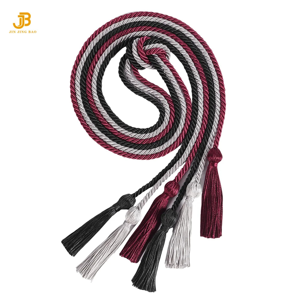 2025 Graduation Honor Cords Bulk Wholesale Honor Cord for Grad Days Custom Single Two Colors With Tassel