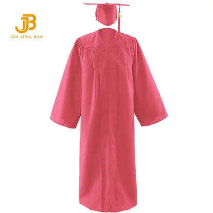 Factory Customized  Wholesale Graduation Gowns University College Matte Graduation Gowns and Caps Graduation Gown