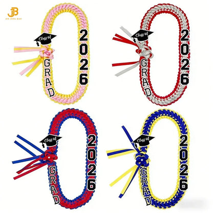 Hot Sale Graduation Leis for College High School Party Favor - Class of 2026 Gorgeous Graduation Ribbon Lei Necklace