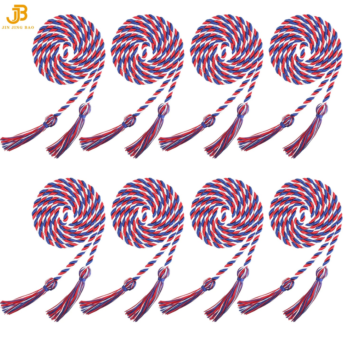 Wholesale in Stock High Quality Graduation Honor Ropes Cords Single and Two Mix Colors Honor Tassel Cord