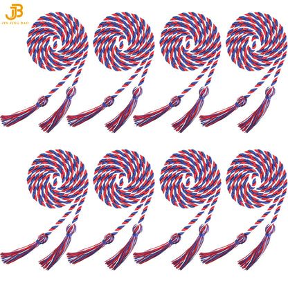 Wholesale in Stock High Quality Graduation Honor Ropes Cords Single and Two Mix Colors Honor Tassel Cord