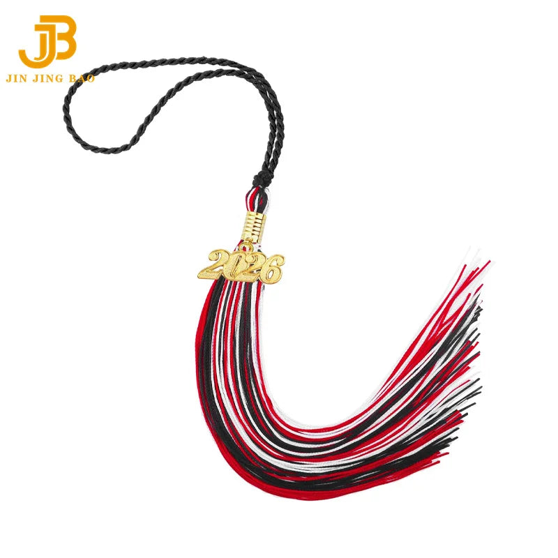 Black & Gold Graduation Tassels Multicolor Polyester for Graduation Accessory Decorations