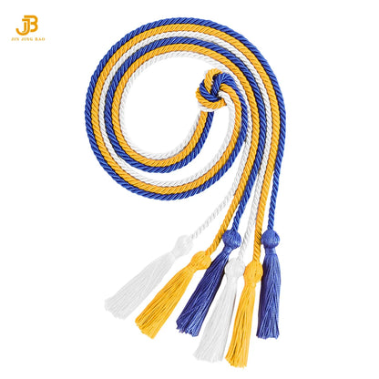 2025 Graduation Honor Cords Bulk Wholesale Honor Cord for Grad Days Custom Single Two Colors With Tassel