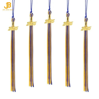 New Arrival Wholesale Single&Multiple Color Popular Graduation Tassel with 2025 Year Charm for Graduation Cap Sublimation