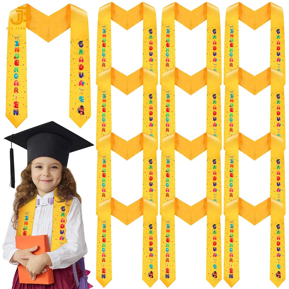 Graduation Stole Assorted Color 60 Inch Stoles for Graduation Blank Graduation Stole Class of 2025 White Red Purple Yellow Pink