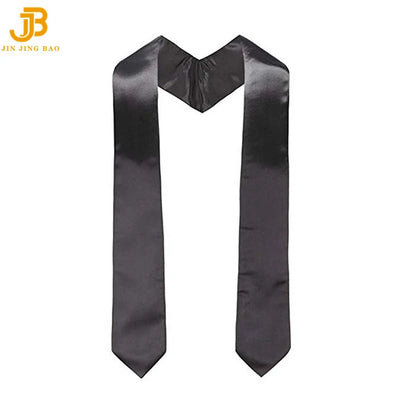 53" 60" 72" White Sublimation Satin Polyester Graduation Sash Unisex Blank Stole for School Uniform JJB Brand In-Stock Adults