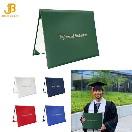 Custom Logo Document Holder Paper Diploma Covers Cardboard University Graduation Certificate Holder