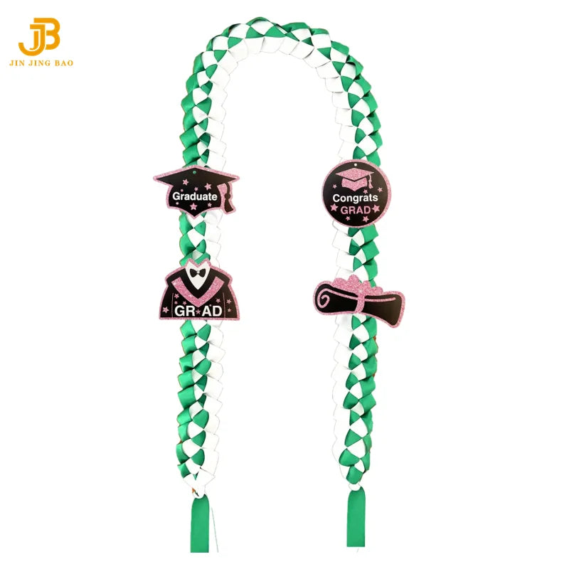 2026 Graduation Velvet Ribbon Lei Braided Necklaces and Garland High School College Party Decorations and Gifts