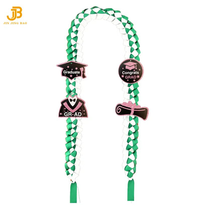 2026 Graduation Velvet Ribbon Lei Braided Necklaces and Garland High School College Party Decorations and Gifts