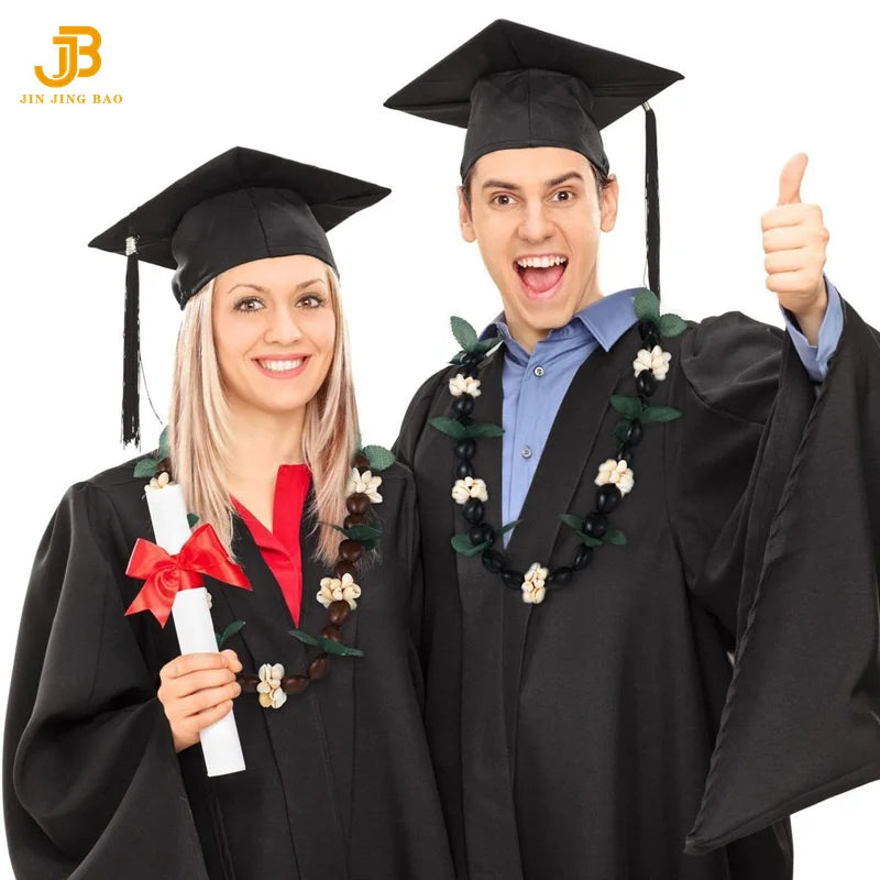Wholesale Kukui Nut Ribbon Wreath Graduation Leis