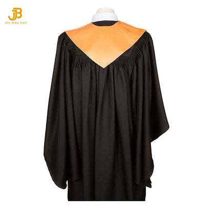 Two-Color Satin Reversible V Stole for Choir Classic Summer & Winter Matte Front V Stole