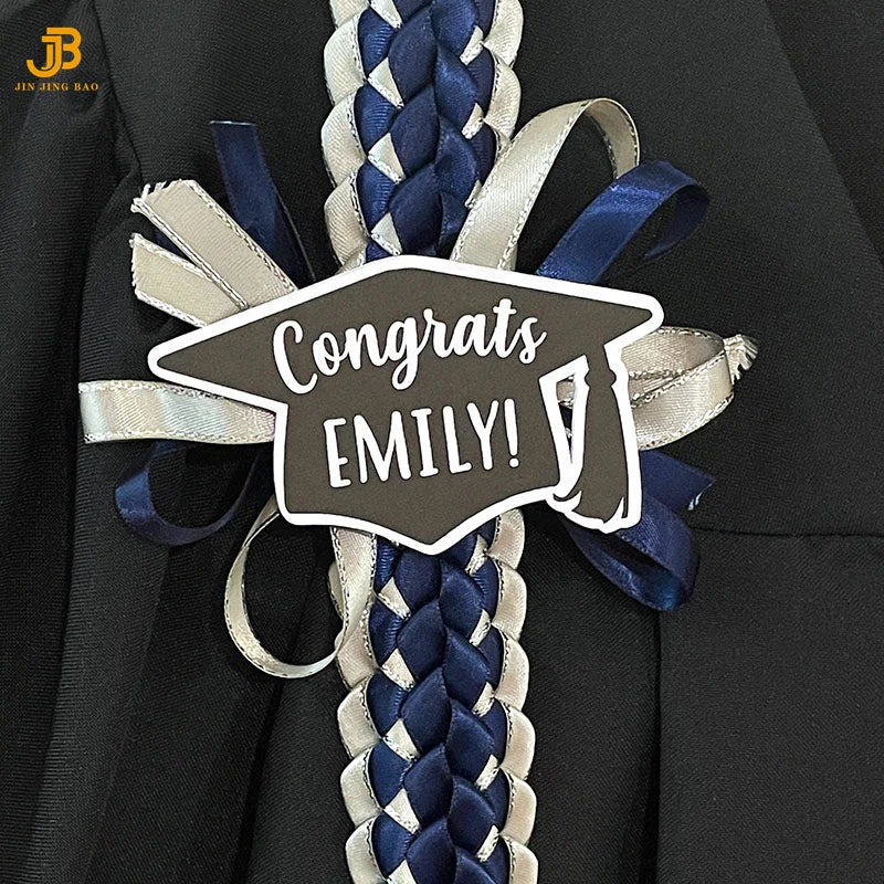 Graduation Leis High School and College Ribbon Weaving Decorative Party Supplies 2025 Graduation Lei