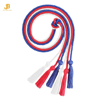 2025 Graduation Honor Cords Bulk Wholesale Honor Cord for Grad Days Custom Single Two Colors With Tassel