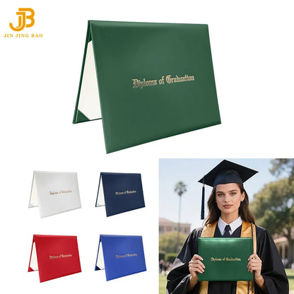 Printed Certificates Diploma Embossed Hardcover Green Certificate Folder Degree Graduation