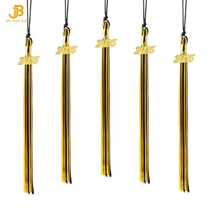 New Arrival Wholesale Single&Multiple Color Popular Graduation Tassel with 2025 Year Charm for Graduation Cap Sublimation