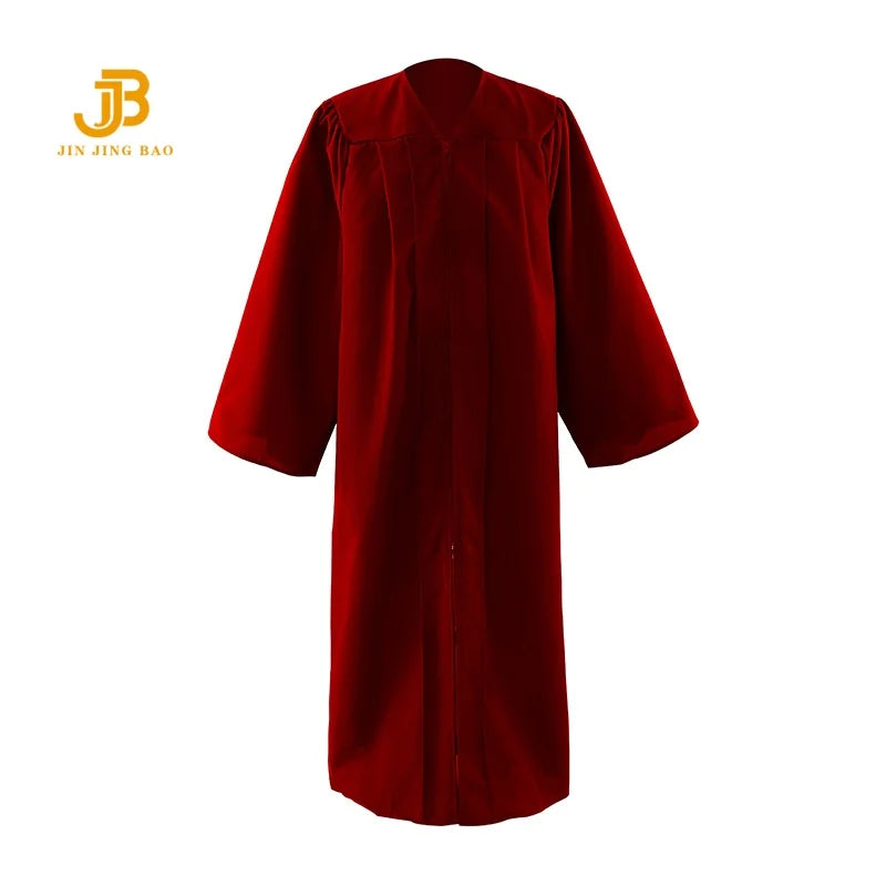 Wholesale Adult Choir Robes 100% Polyester Graduation Gowns 12 Colors Matte College Grad Gown for High School Dress