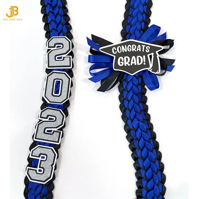 Graduation Leis High School and College Ribbon Weaving Decorative Party Supplies 2025 Graduation Lei