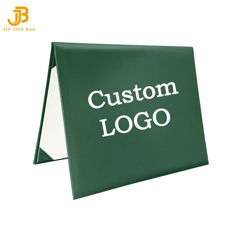 Custom Logo Document Holder Paper Diploma Covers Cardboard University Graduation Certificate Holder