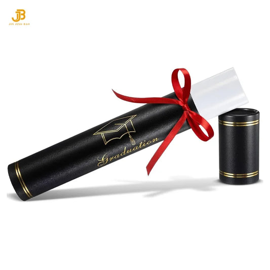 Wholesale Smooth Leatherette University Certificate Scroll Holder With Gold Stamping Logo
