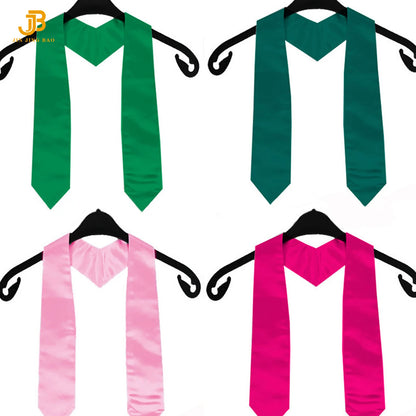 2025 Blank Kids Graduation Stole  Plain Color Unisex Graduation Sash