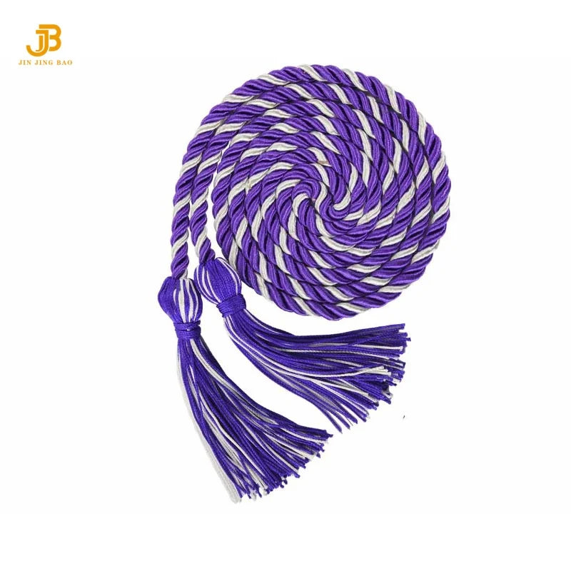 Cords Sky Blue&White Solid Color Graduation Honor Cords Graduation Cords