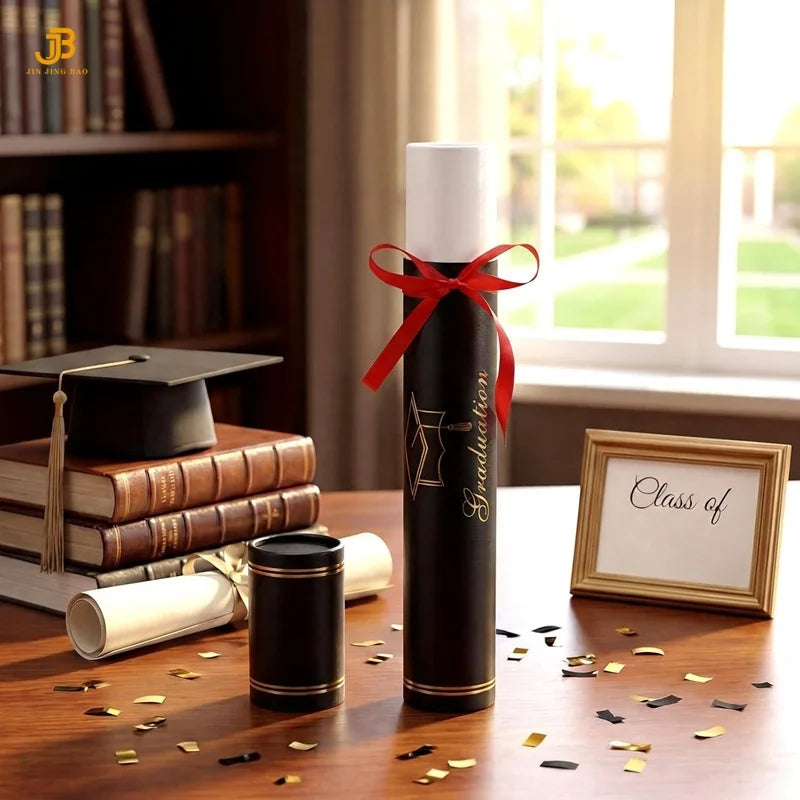 Gold Stamping Certificate Scroll Holder Graduation Certificate Tubes