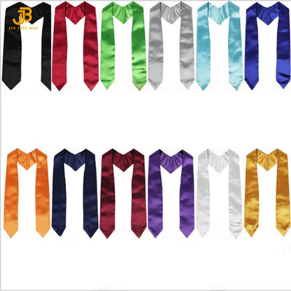 2025 Blank Kids Graduation Stole  Plain Color Unisex Graduation Sash