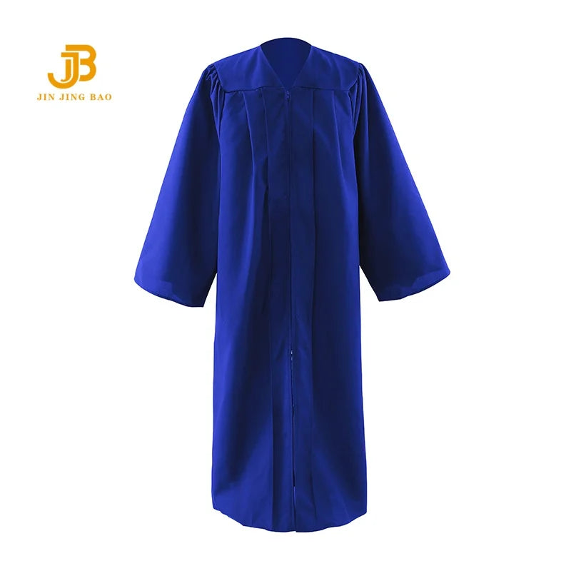 Wholesale Adult Choir Robes 100% Polyester Graduation Gowns 12 Colors Matte College Grad Gown for High School Dress