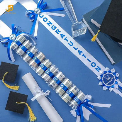 Graduation Ribbons Lei Class 2026 Double Braided Gift 8 Colors Available