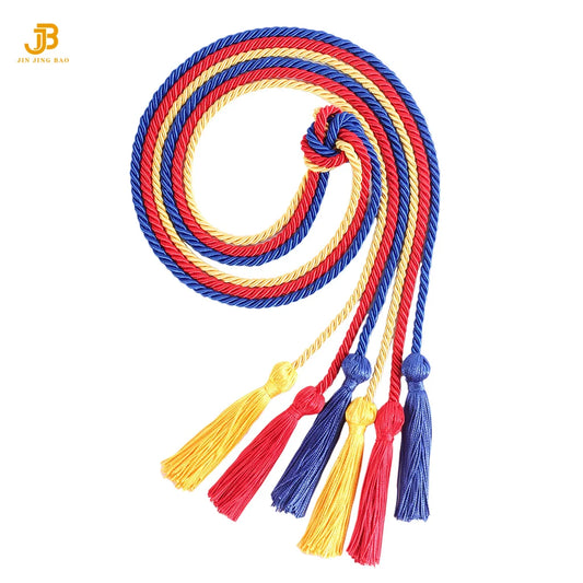 High Quality Graduation Honor Cords Tassels for Bachelor Gowns for School Graduating Students