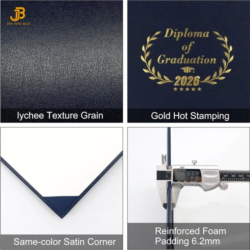 Factory Direct Leatherette Diploma Cover With Custom Logo