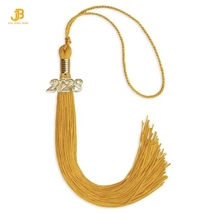 Wholesale White Silky Decorative Tassels Accessories Curtain Tassel Fringe 2025 Graduation Tassel for Clothes